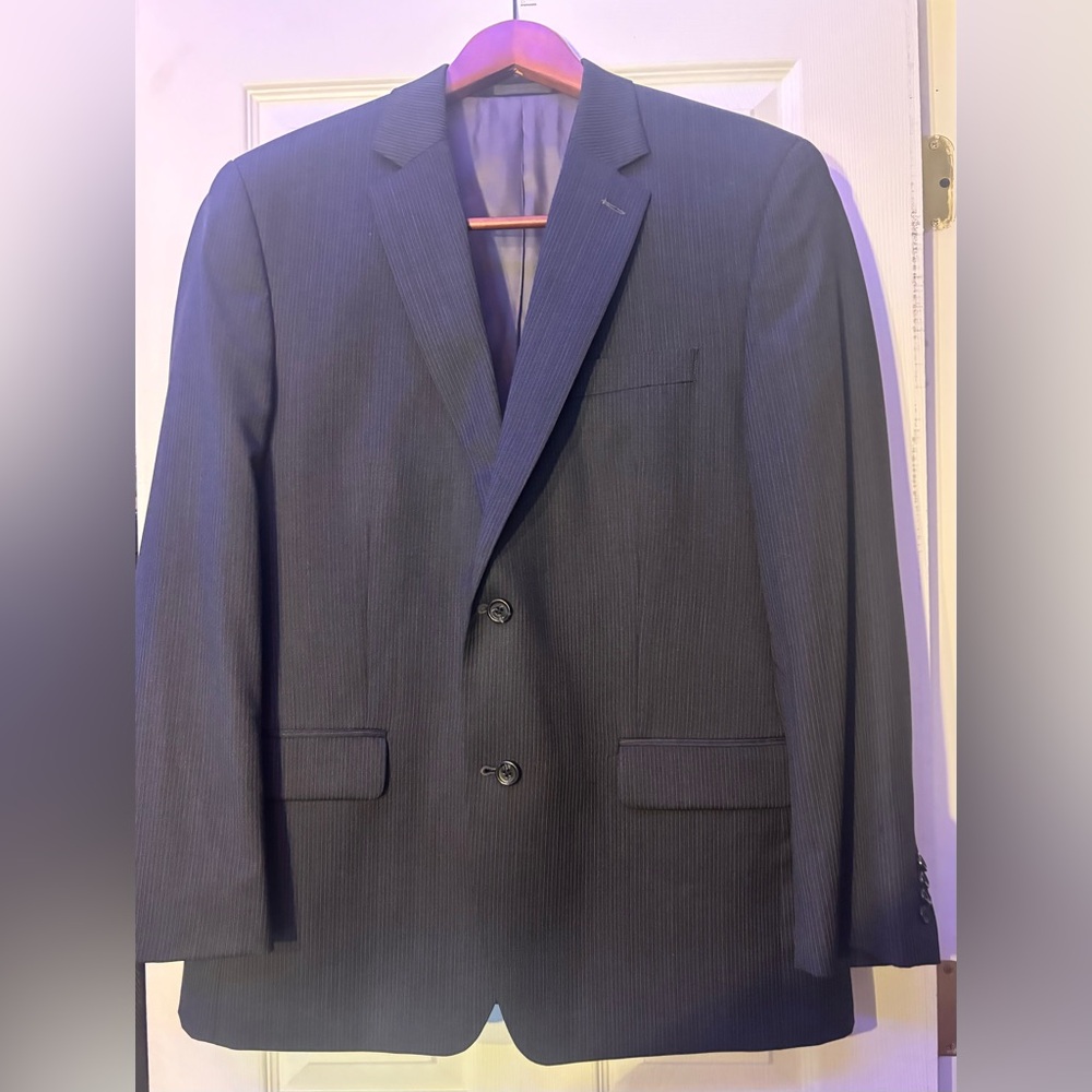 Michael Kors Black Suit Modern Elegance 100% Wool